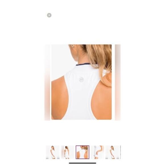 Southern Tide Ryder Sleeveless Performance Dress – White, Size S - Picture 7 of 7